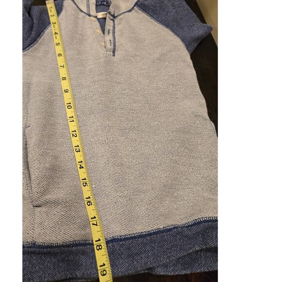 Tucker and Tate Hooded Henley Pullover Shirt Long Sleeve Blue Boys Size 7 - Picture 7 of 7